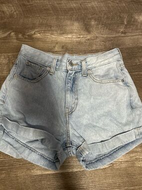 Levi's Light Blue High-Rise Denim Shorts